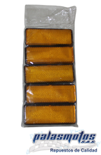 Cargar imagen en el visor de la galería, TRAGA LUZ RECTANGULAR UNIVERSAL 5MM PAQ X5 AMARILLO/ROJO/BLANCO