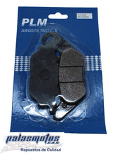 Cargar imagen en el visor de la galería, JUEGO PASTILLAS FRENO PLM DEL LIBERO125/YBR125/CRIPTON115/FINO/TRAS N-MAX