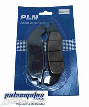 Cargar imagen en el visor de la galería, JUEGO PASTILLAS FRENO PLM DEL FLEX125/CB160F
