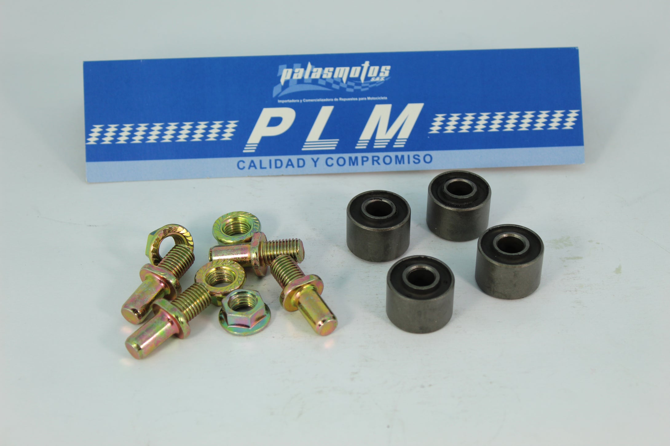 KIT BUJES RUEDA TRASERA AKT 125/XLS CON TORNILLOS - PALASMOTOS S.A.S