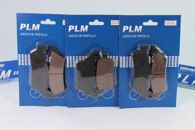 JUEGO PASTILLAS FRENO PLM DEL PS125/150/ SH125/150/ DYLAN125/ AN250/400/  ELITE125/ ELITE+ - PALASMOTOS S.A.S